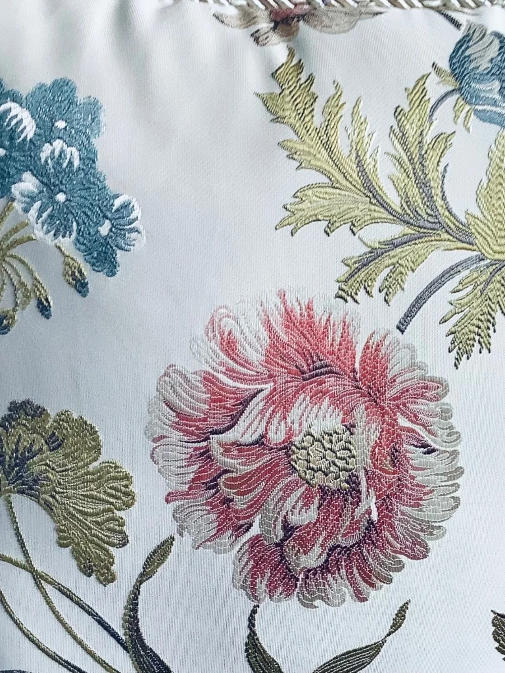 Croscill Daphne Pillow Square Embroidered Floral Pillow 17